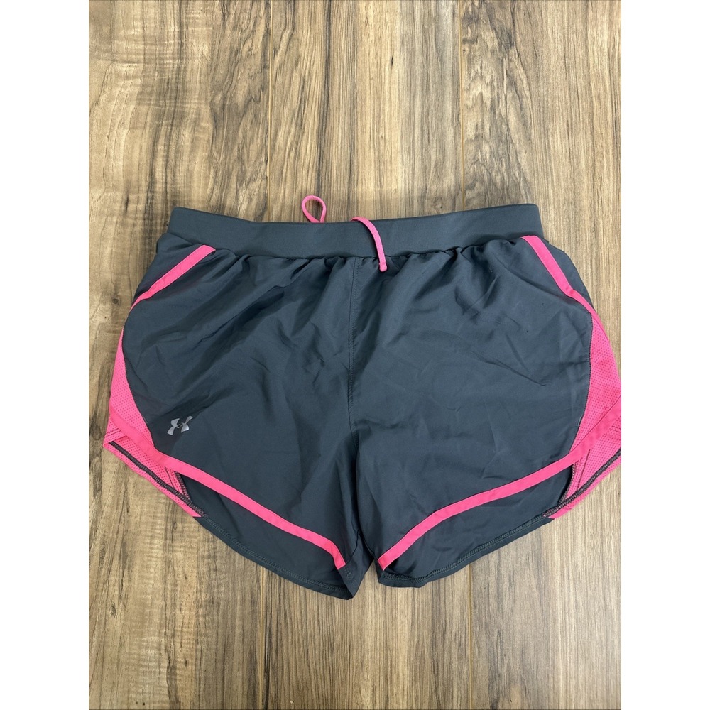 Under Armour Women's Athletic Shorts Medium‎ Loose Gray/ Pink